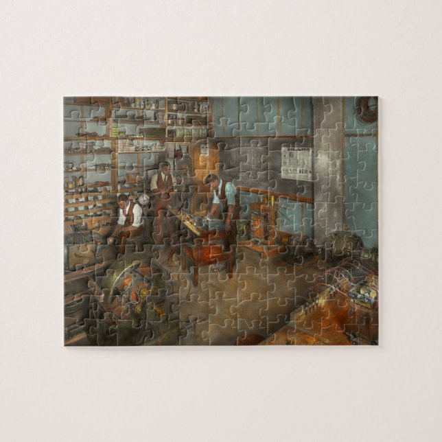 Electrician - Electrical Engineering course 1915 Jigsaw Puzzle (Horizontal)