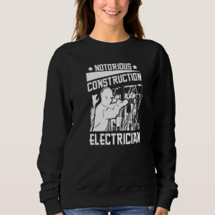 Electrician Electrical Lineman Construction Elect Sweatshirt