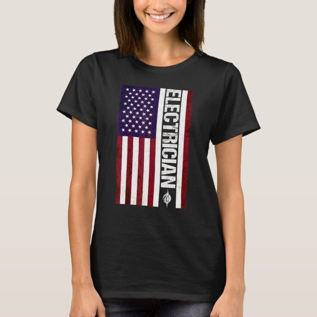 Electrician Electrical Lineman Engineer _4 T-Shirt (Front)