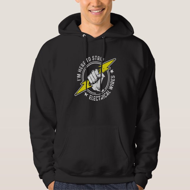 Electrician Electrical Lineman Engineer _8 Hoodie (Front)