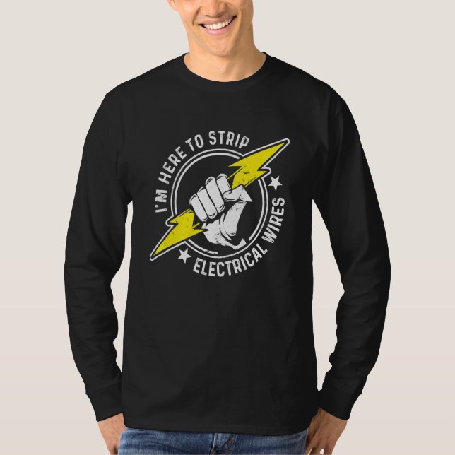Electrician Electrical Lineman Engineer _8 T-Shirt (Front)