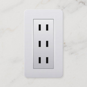 Electrician Electrical Outlet Business Card