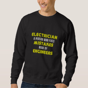 Electrician Engineer Lineman Electric Craftsman Hi Sweatshirt