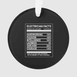Electrician Facts Ornament