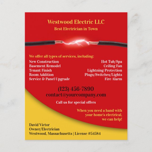Electrician Flyers (Front)