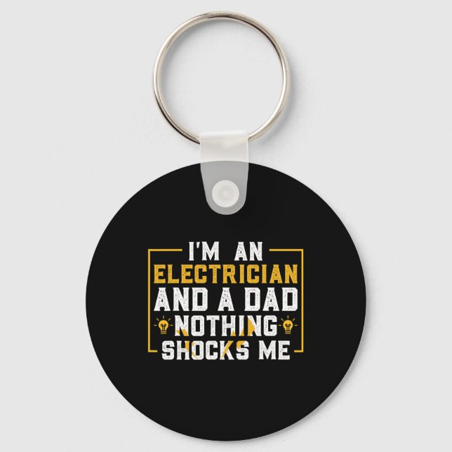 Electrician Funny Electrical Engineering Electrica Key Ring (Front)