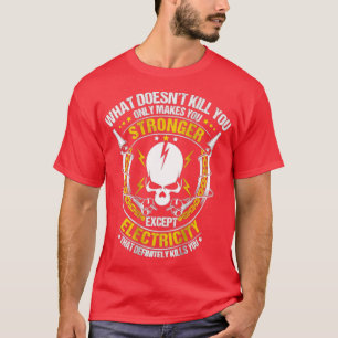 Electrician Funny Electricity Sparky HumorTShirt  T-Shirt