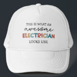 Electrician Funny Gifts for Electricians Trucker Hat<br><div class="desc">Electrician Funny Gifts for Electricians!</div>