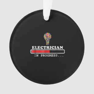 Electrician Gift , Electricity, Loading Funny Bulb Ornament