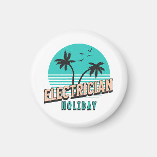 Electrician Holiday Magnet