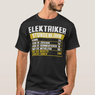 Electrician hourly wage astronaut birthday rainbow T-Shirt