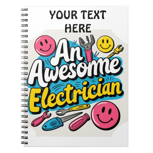 Electrician in the making. Gifts Notebook (Front)