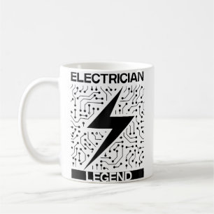 Electrician Legend Electro Worker Voltage Baseba Coffee Mug