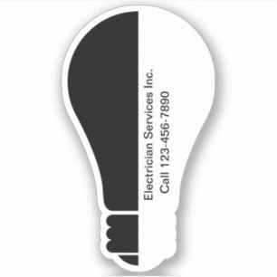 Electrician Light Bulb Shape Promotional