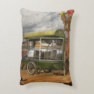Electrician - Linemen - Installing search lights Decorative Cushion