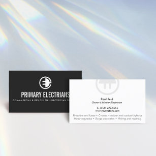 Electrician Logo  Business Card