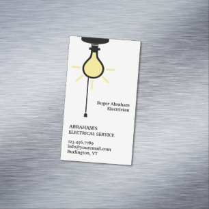Electrician Magnetic Business Card