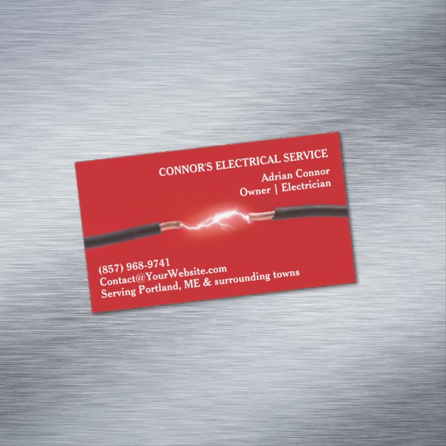 Electrician Magnetic Business Card (In Situ)