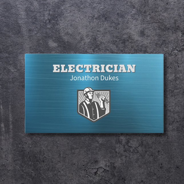 Electrician Maintenance Handyman Contractor  Business Card (Creator Uploaded)