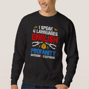 Electrician Men Women Electrical Engineer Humour Sweatshirt