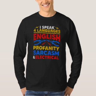 Electrician Men Women Electrical Engineer Humour T-Shirt