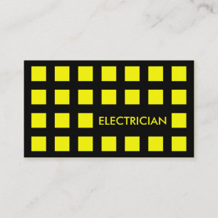 ELECTRICIAN (mod squares) Business Card