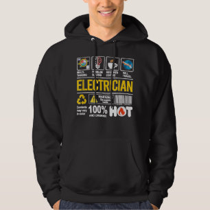 Electrician Multitasking Sarcasm Job Pride Proud E Hoodie