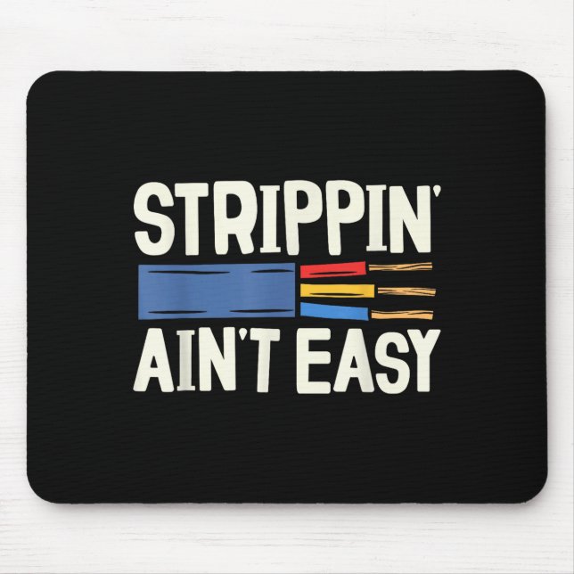 Electrician N Ain't Easy Dad Grandpa Papa Fathers  Mouse Pad (Front)