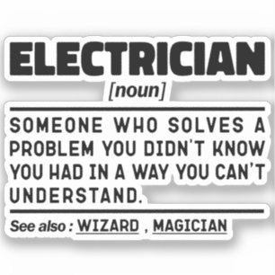 Electrician Noun Cool Dad Sarcastic Fathers Day 