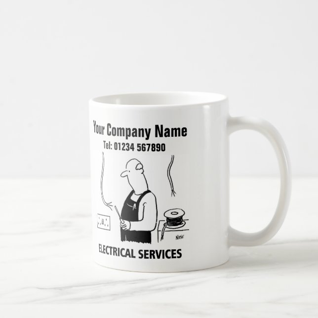 Electrician or Electrical Services Coffee Mug (Right)
