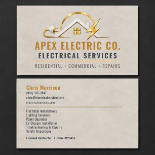 Electrician Professional Business Card