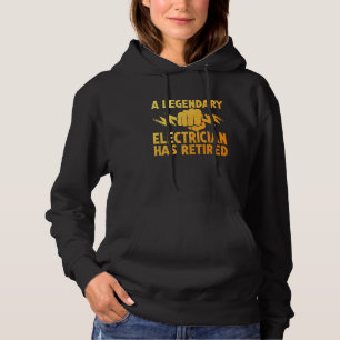 Electrician Retirement Men Women Funny Retired Ele Hoodie