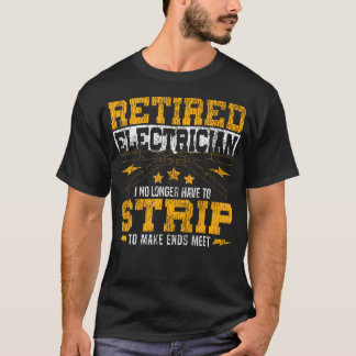Electrician Retirement Vintage Retired T-Shirt