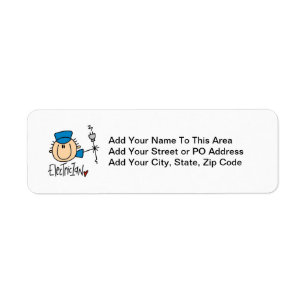 Electrician Return Address Label