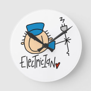 Electrician Round Clock