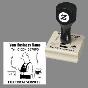 Electrician Rubber Stamp