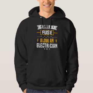 Electrician Stuff Men Electrical Pun Engineers Pre Hoodie