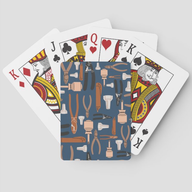 Electrician Tools Playing Cards Gift (Back)