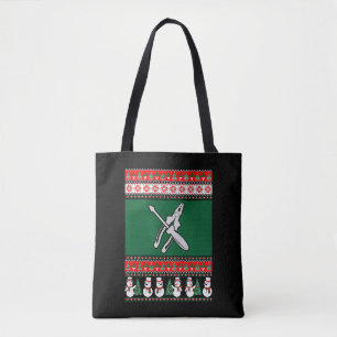 Electrician Ugly Christmas Sweater Tote Bag