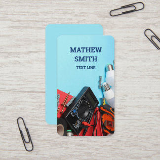 Electrician Vertical Business Card