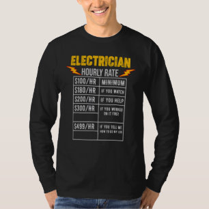 Electrician Wireman Lineman Power Current Expert H T-Shirt