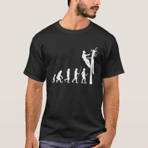 Electrician Worker Evolution Electricity  & Worker T-Shirt