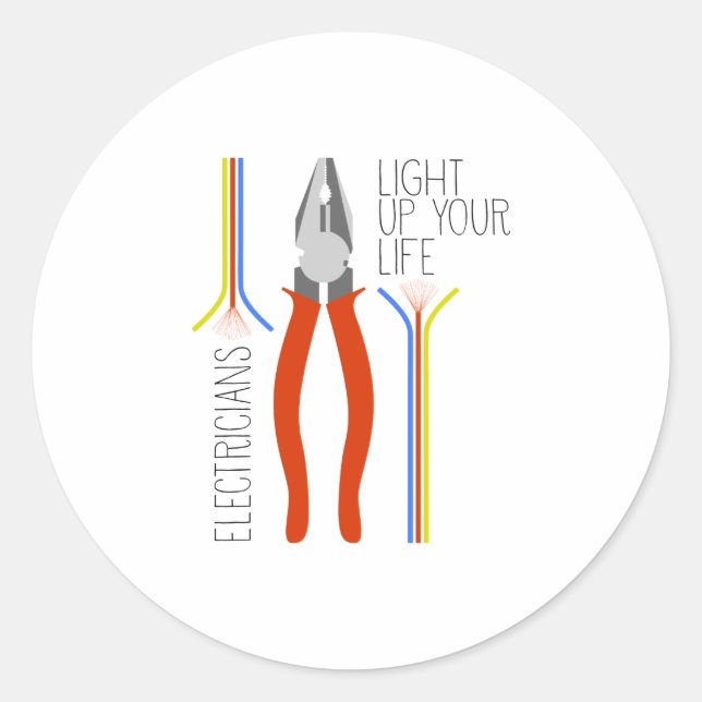 Electricians Classic Round Sticker (Front)