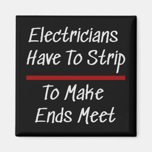 Electricians Joke Funny Novelty Humour Electrical Magnet