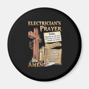 Electrician's prayer Amen Magnet