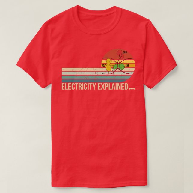 electricity explained 3 T-Shirt (Design Front)