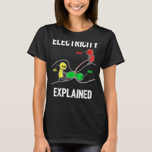 Electricity Explained Ohm Volt Ampere Electrician T-Shirt