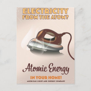 Electricity from the Atom? Invitation Postcard