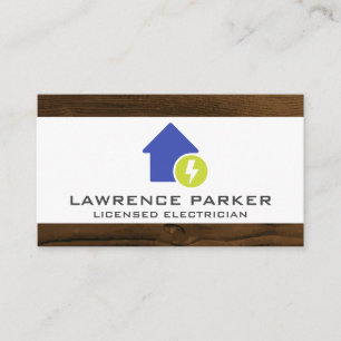Electricity Home Logo Icon Business Card