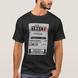 electricity metre Three phase metre birthday 1951 T-Shirt
